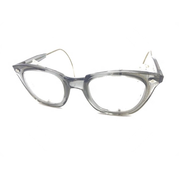Sellstrom Vintage Smoke Gray Square Side Shileds Eyeglasses Frames 150 Men Women - Picture 8 of 12